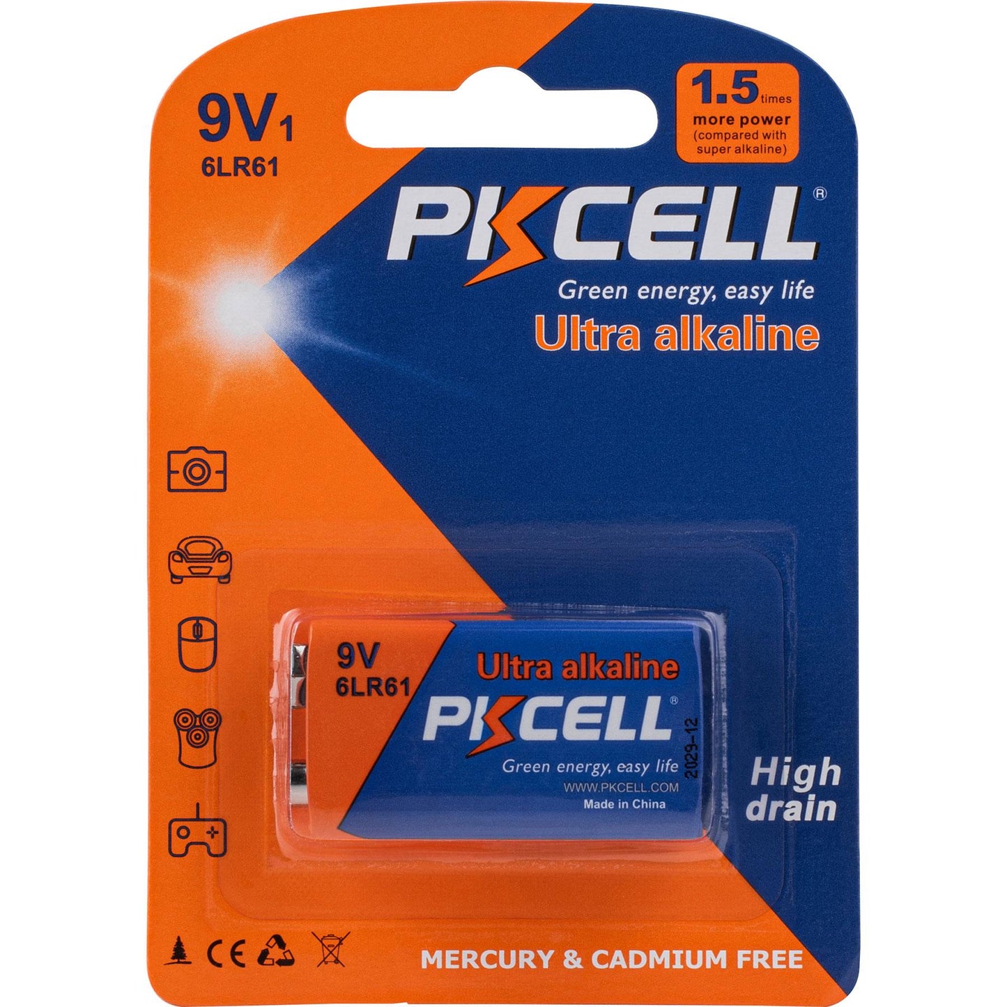 9V ALKALINE BATTERY