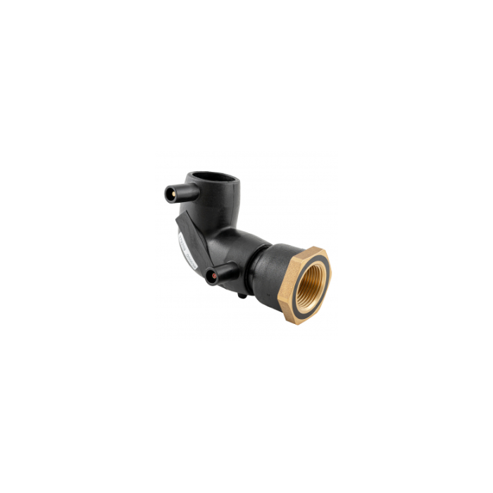 Plasson 90° ELBOW FEMALE TRANSITION EF BRASS 40-1.1/2"