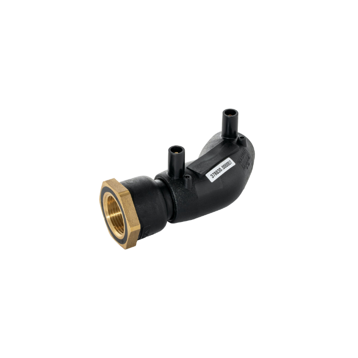 Plasson 45° ELBOW FEMALE TRANSITION EF BRASS 40-1"