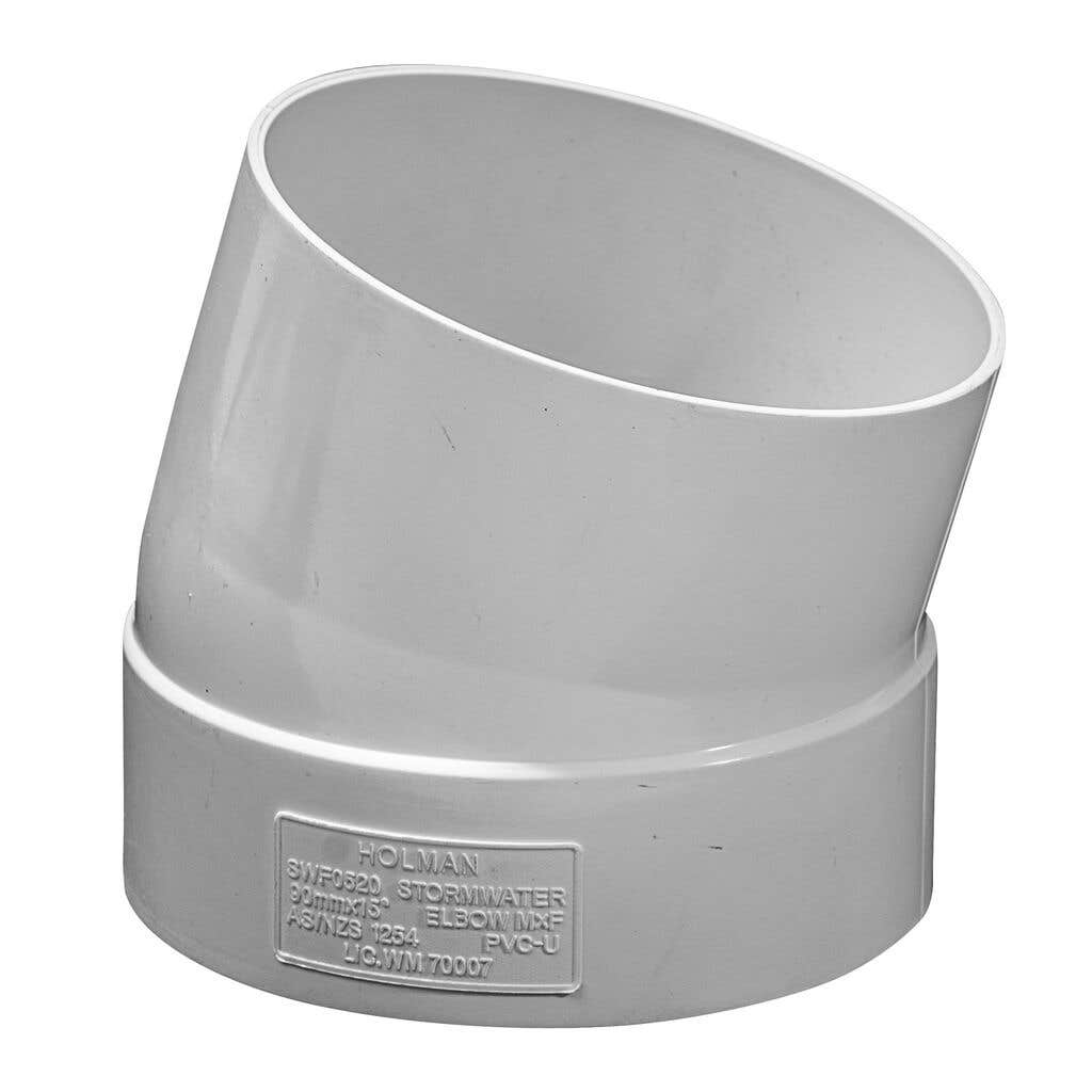 Storm PVC Elbow M&F 90mm 15Deg