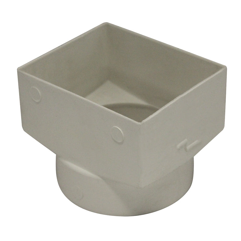 Storm PVC Adaptor Down Pipe 100x80x90mm