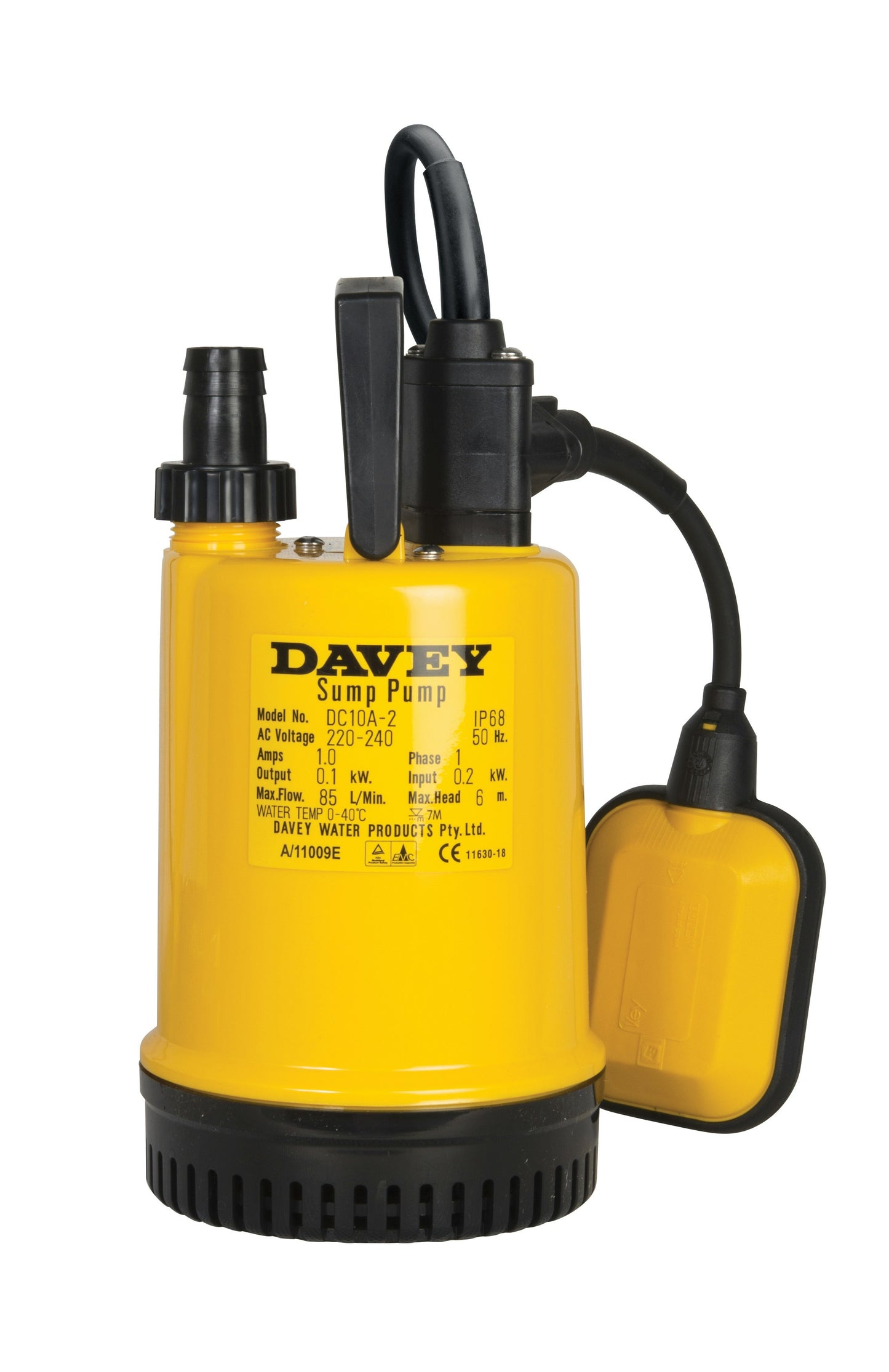 Davey DCS55A 0.55 220/240 2" 2010 1876.6