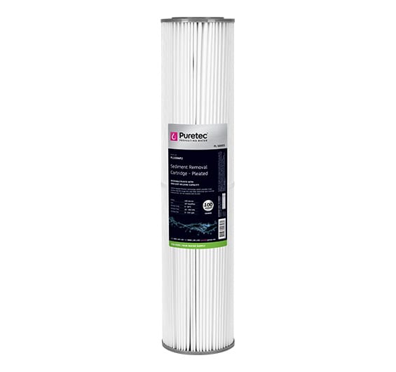 Pleated Cartridge Large dia 4.5", 20 inch, 100um