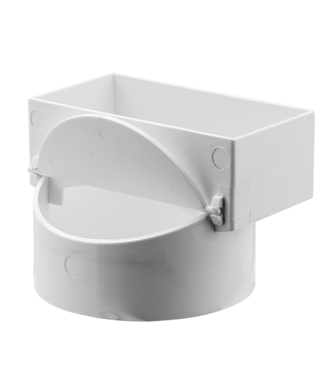 Storm PVC Adaptor Down Pipe Inspection 100x50x90mm