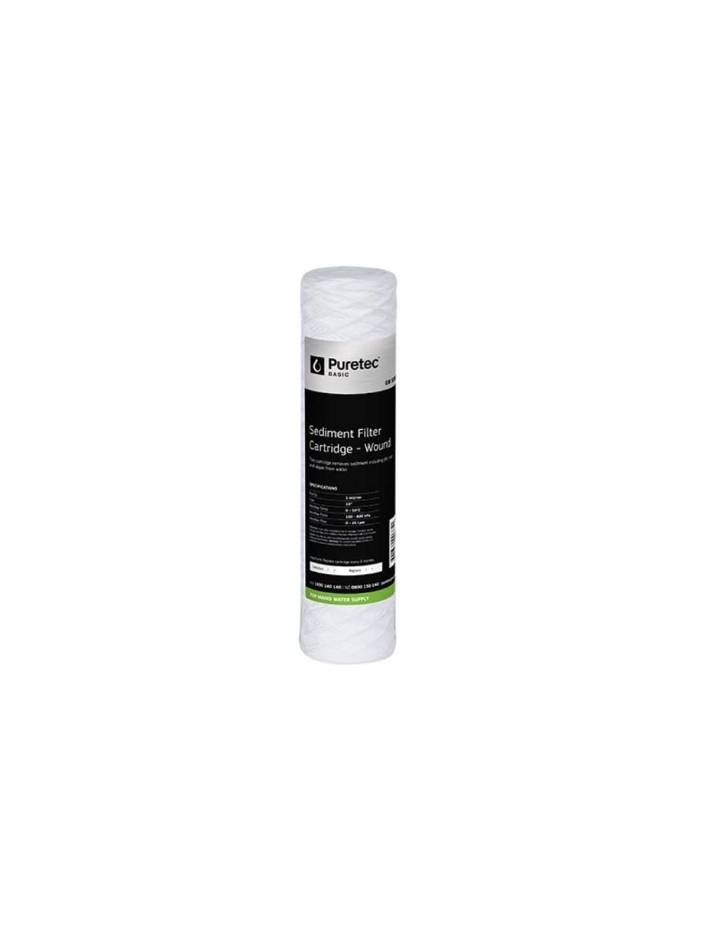 Wound Standard Dia 2.5" Cartridge, 20 inch, 1um