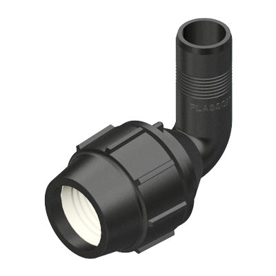 Plasson 90° ELBOW ADAPTOR METRIC 40-50