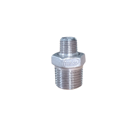 100x80mm Red. Hex Nipple