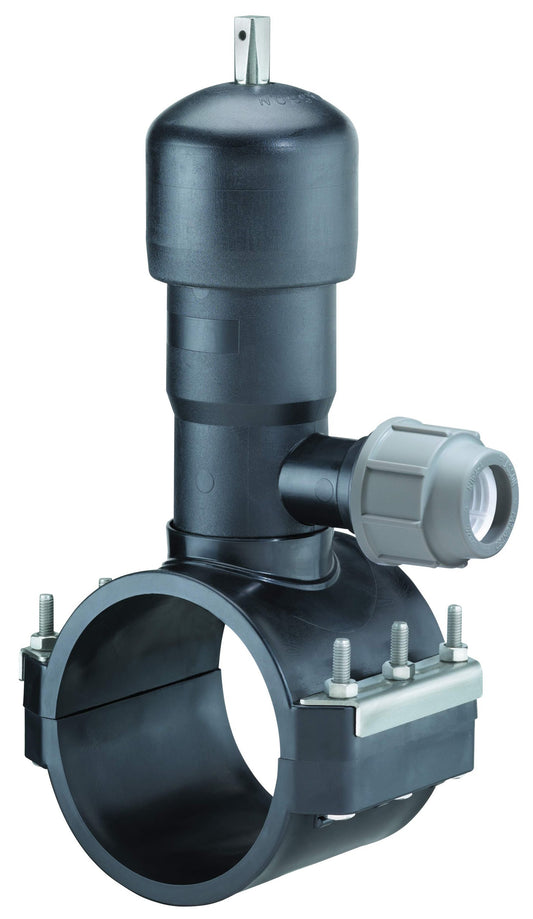 Plasson SADDLE TAPPING VALVE PP MECHANICAL METRIC 180-63