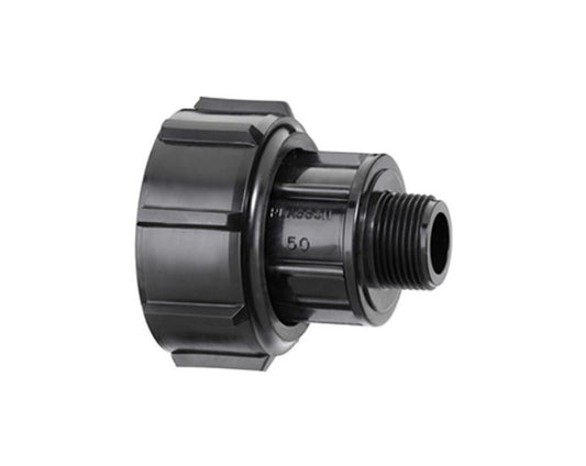 Plasson BARREL UNION ADAPTOR M-THREADED METRIC 25-1/2"