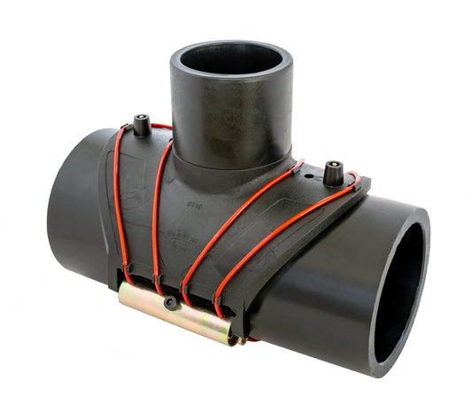 Plasson BRANCH SADDLE EF 125-110 RED WIRE UNDERPART