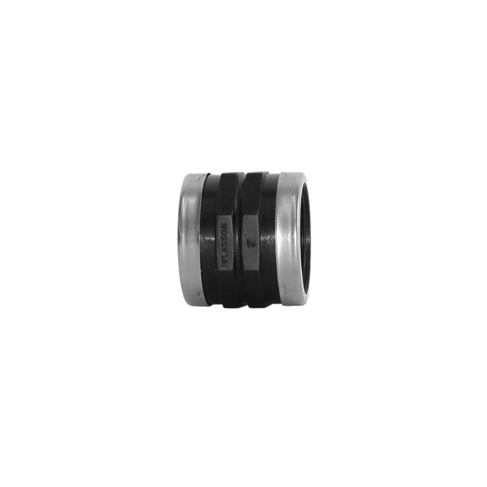 Plasson SOCKET THREADED PP 1.1/2"-1.1/2" C/W SS REINFORCING RING