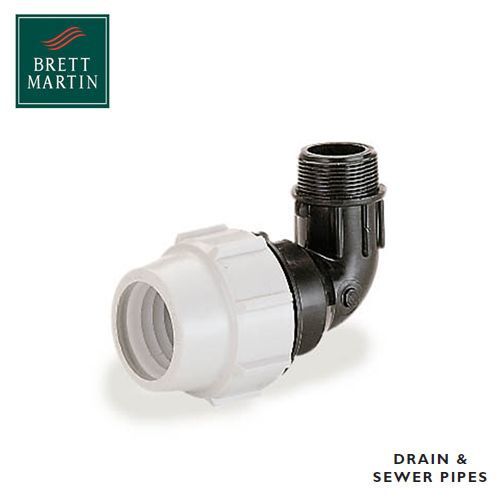 Plasson 90° ELBOW MALE METRIC 25-3/4"