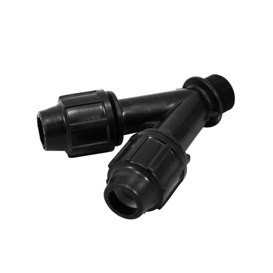 Plasson Y FITTING MALE METRIC 16-16-3/4"