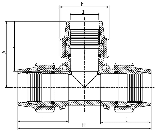 Plasson TEE METRIC 63-63-63