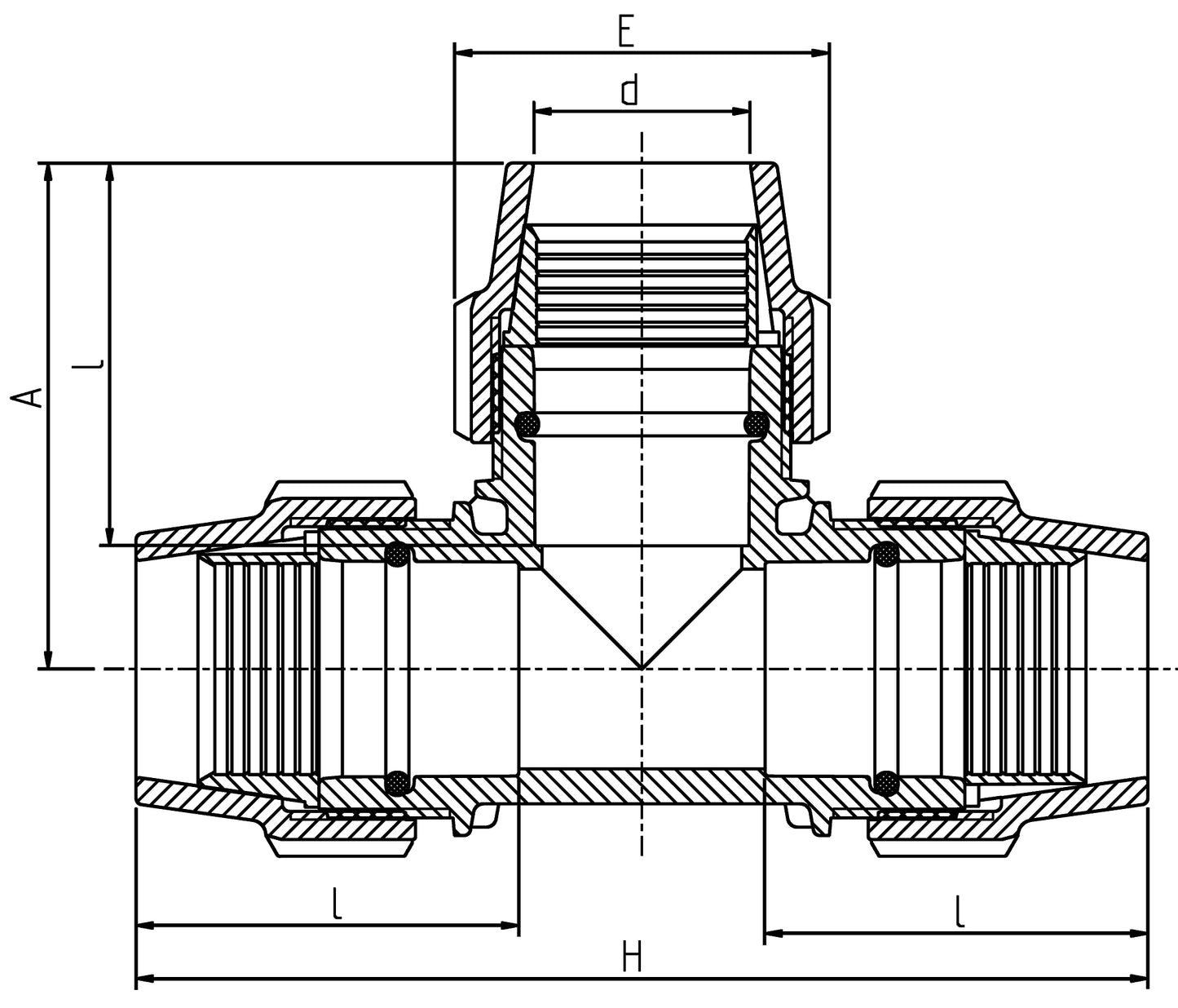 Plasson TEE METRIC 110-110-110