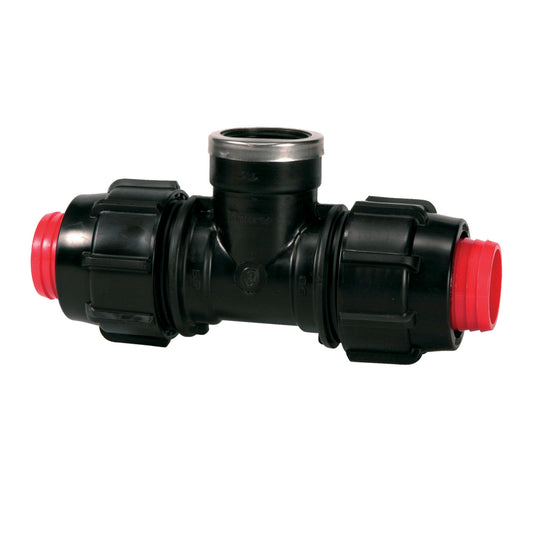 Plasson TEE RURAL F-THREADED OFFTAKE 1.1/4"-3/4"-1.1/4"