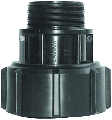 Plasson BARREL UNION ADAPTOR M-THREADED METRIC 63-1.1/4"