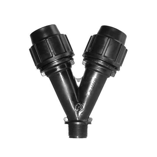 Plasson Y FITTING MALE METRIC 20-20-3/4"