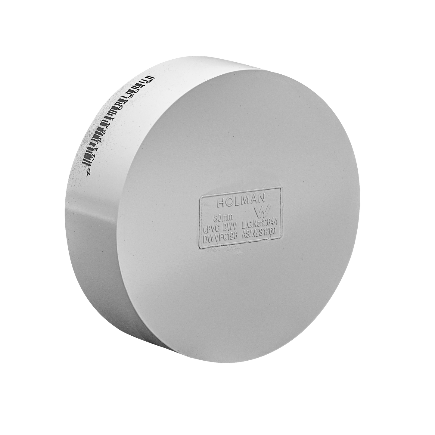 DWV PVC Cap Push On 80mm