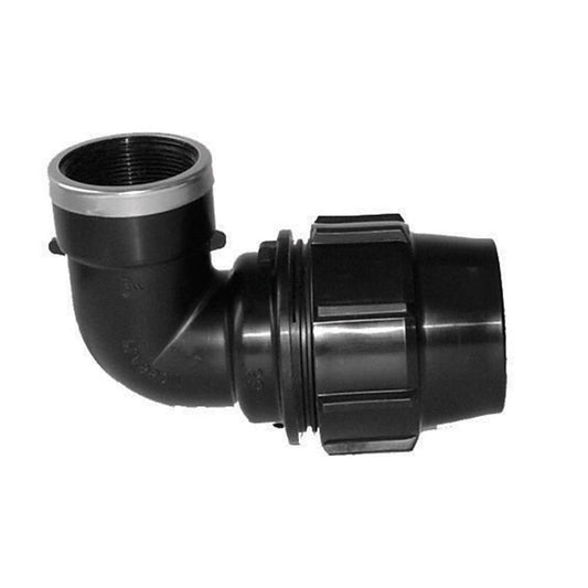 Plasson 90° ELBOW FEMALE METRIC 63-2"