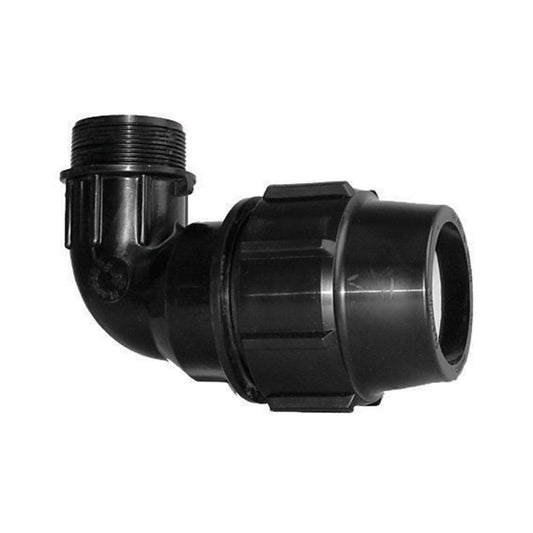 Plasson 90° ELBOW MALE METRIC 32-3/4"