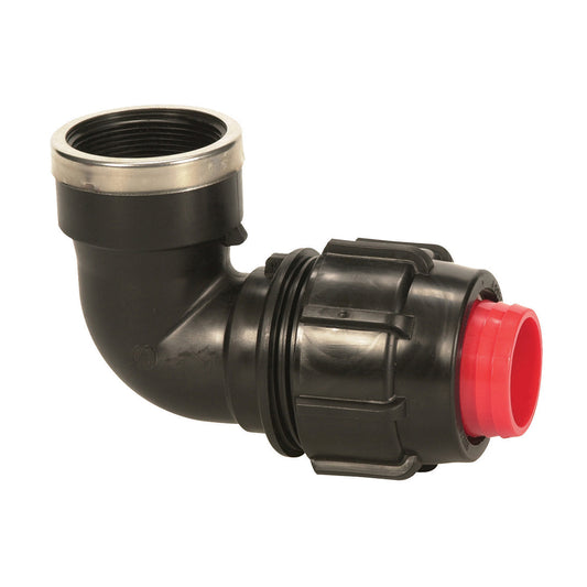 Plasson 90° ELBOW RURAL 1"-1"