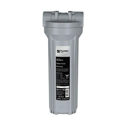 Standard Dia 10" Filter Housing, Silver, 1/4" conn