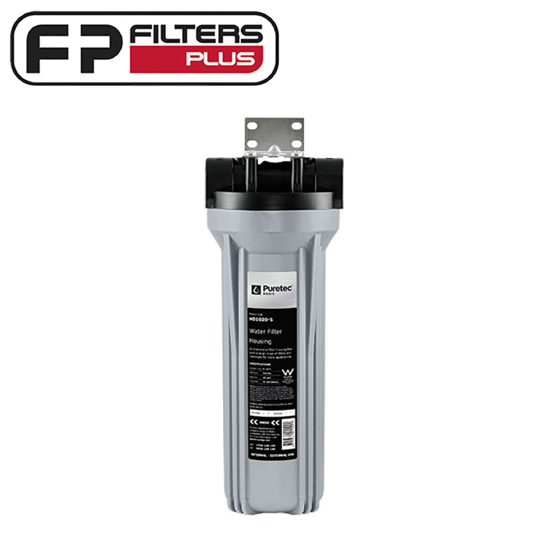 Filter Housing Kit, Silver w/ Black Head 10 inch , 3/4 Connection - PR
