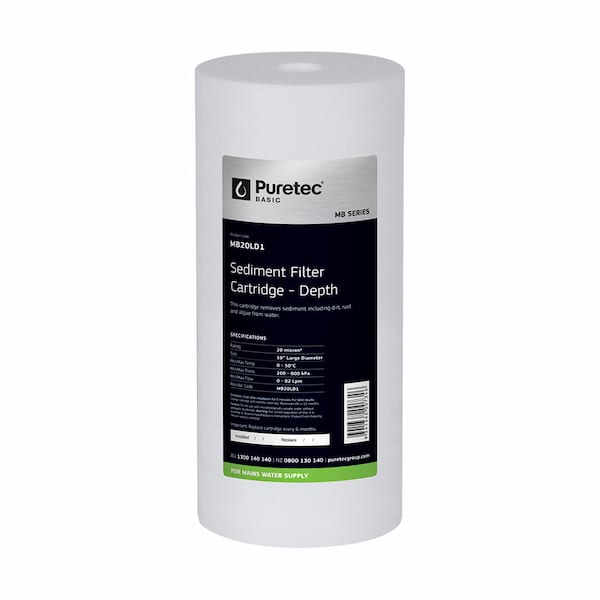 Melt Blown Standard Dia 2.5" Cartridge, 10", 20um