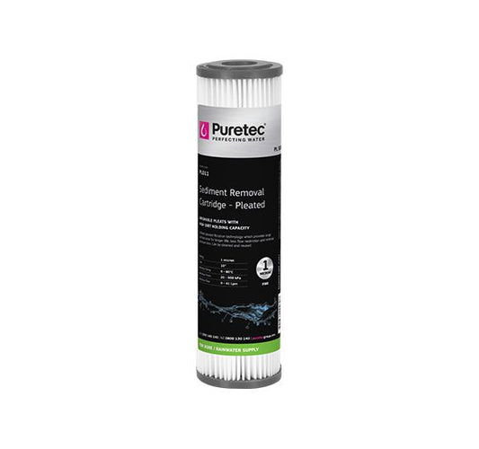 Pleated Large Diameter 4.5" Cartridge, 10", 50um