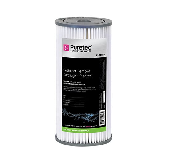 Pleated Cartridge Large dia 4.5", 10 inch, 10um