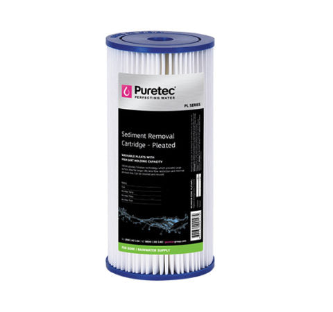 Pleated Cartridge Large dia 4.5", 10 inch, 20um