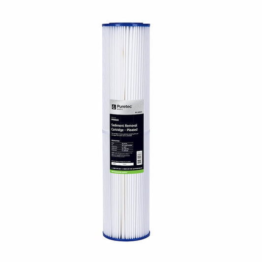 Pleated Large Diameter 4.5" Cartridge, 20", 50um
