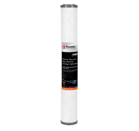 Carbon Block Standard Dia 2.5" Cartridge, 20", 0.5um Cyst Red