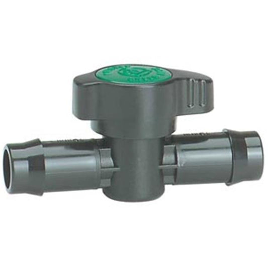 IN-LINE VALV 16MM GRN BK