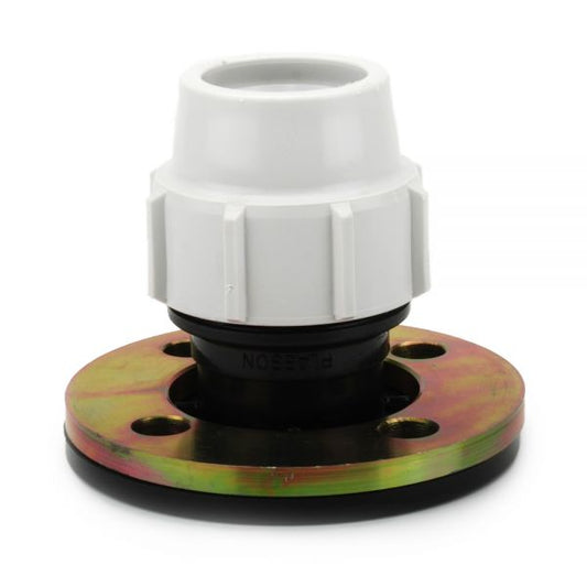 Plasson FLANGE ADAPTOR METRIC PP C/W METAL BACKING FLANGE 90-2.1/2"