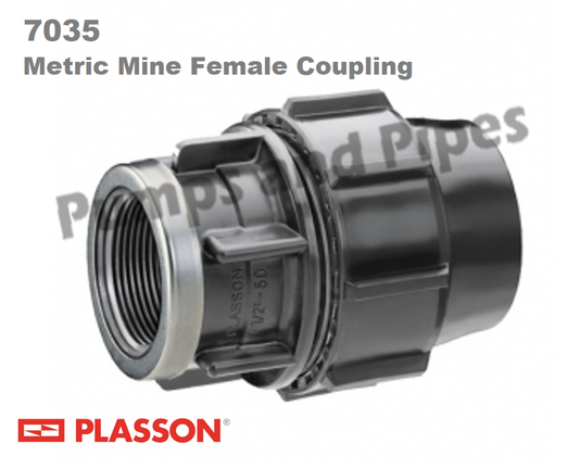 Plasson REDUCER COUPLER METRIC 63-40
