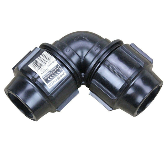 Plasson 90° ELBOW ADAPTOR METRIC 40-40