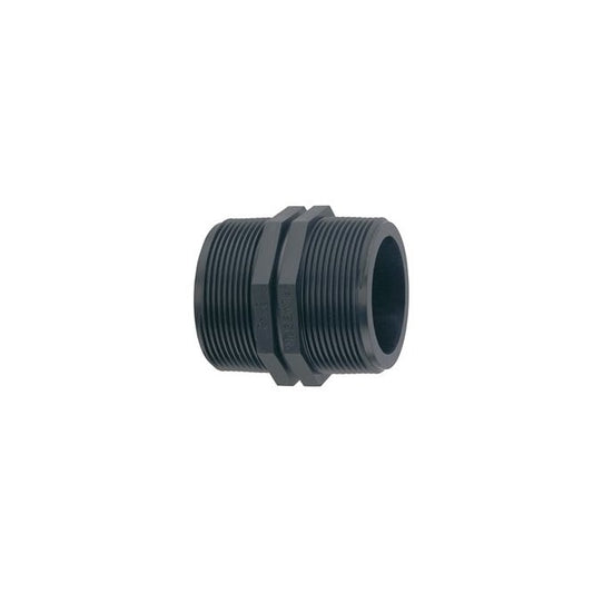 Plasson NIPPLE THREADED PP 1/2"-1/2"