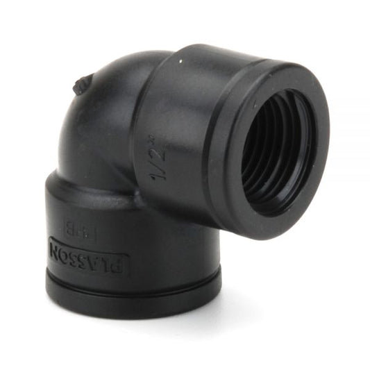 Plasson ELBOW THREADED PP 2"-2" C/W SS REINFORCING RING