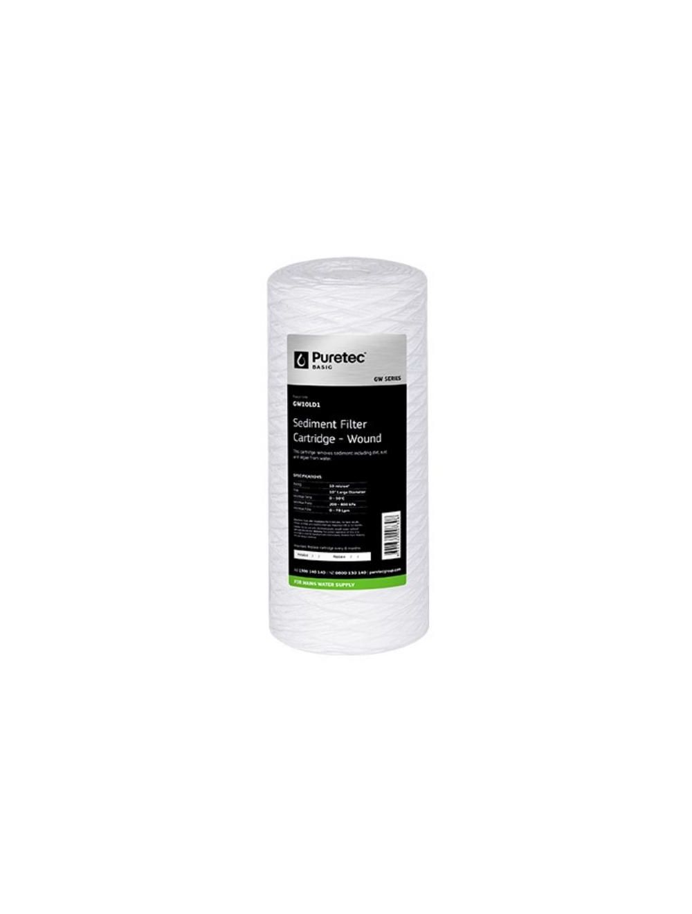 Wound Large Dia 4.5" Cartridge, 20 inch, 10um