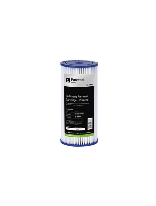 Pleated Large Diameter 4.5" Cartridge, 10", 20um
